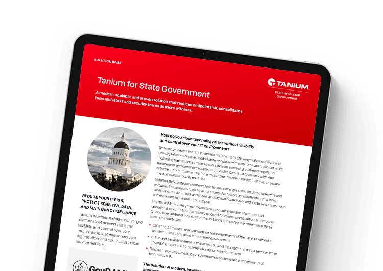 mobile image for Tanium for State Government