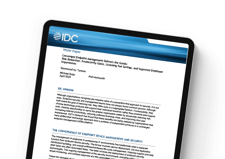 Converged Endpoint Management Delivers the Goods