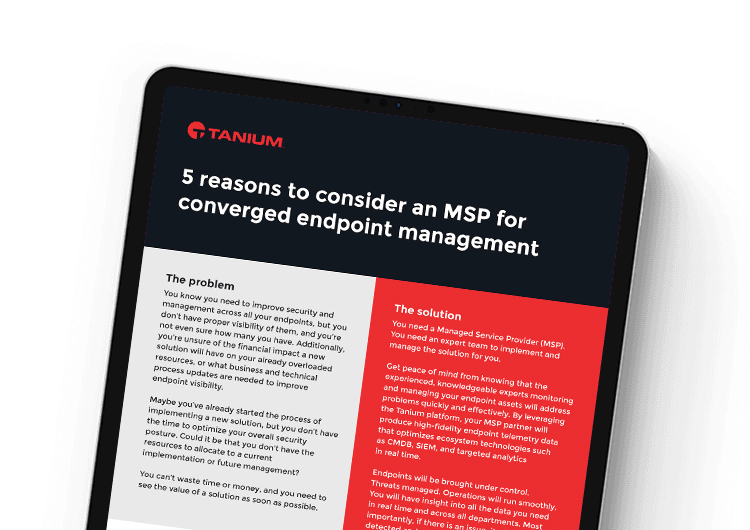 5 reasons to consider an MSP for converged endpoint management