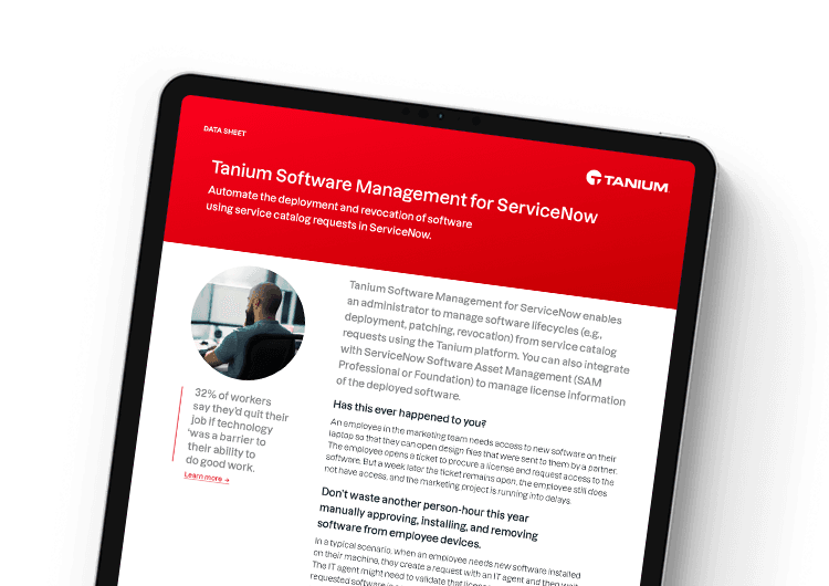 ServiceNow Data Sheet Cover